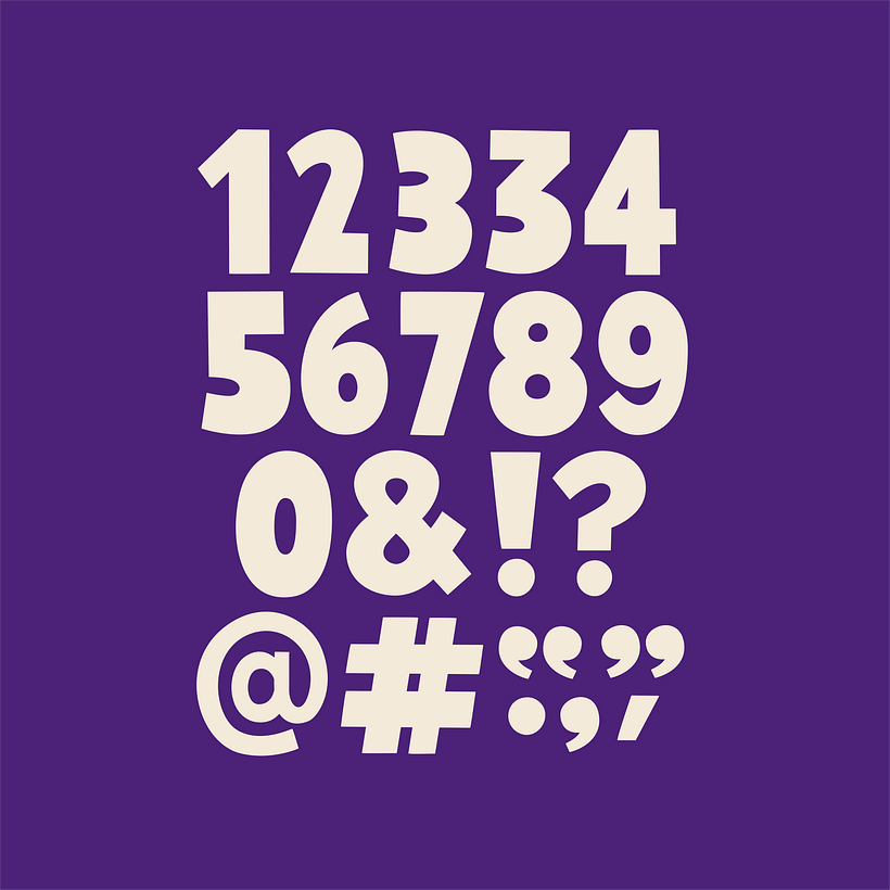 Bold Numbers and Symbols