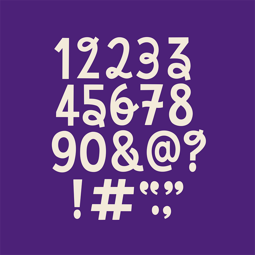 Light and Loopy Numbers and Symbols
