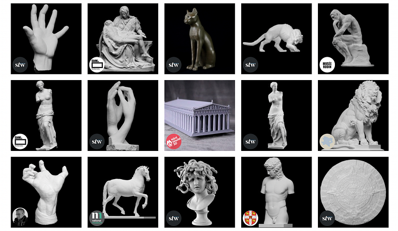 Scan The World home page.