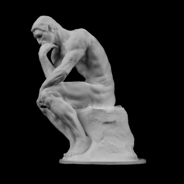 The Thinker by Auguste Rodin.