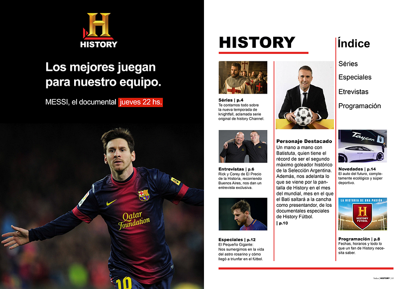 Diseño Editorial - Revista History (revista ficticia-año 2018) 3