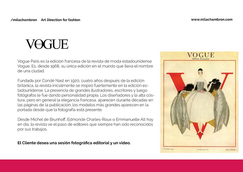 Mi Proyecto del curso: Dirección de arte para la industria de la moda 2