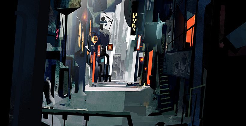 Background art for the episode "ICE", from the second season of "Love, Death + Robots"