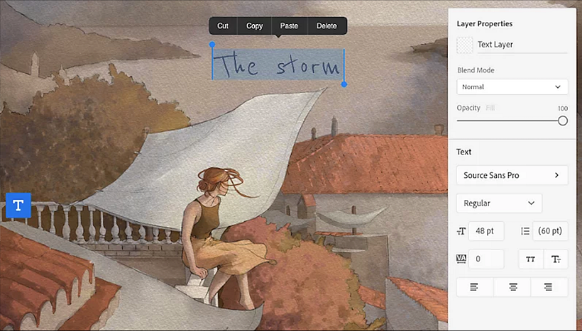 Adobe Fresco permite un uso personalizado.