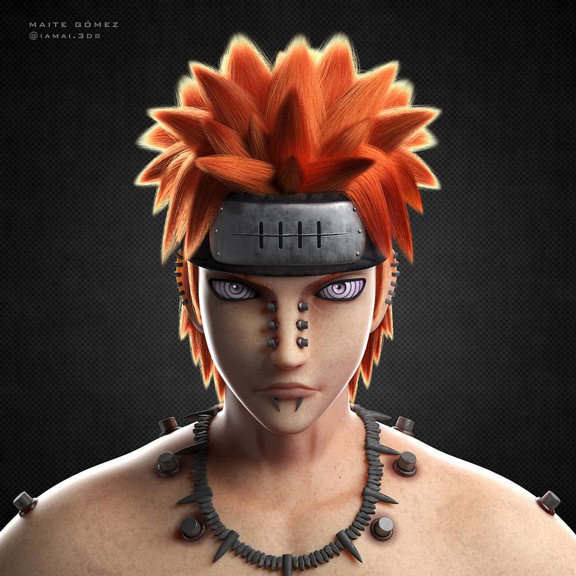 I've fixed Pain's skin and reworked some parts of the model.
