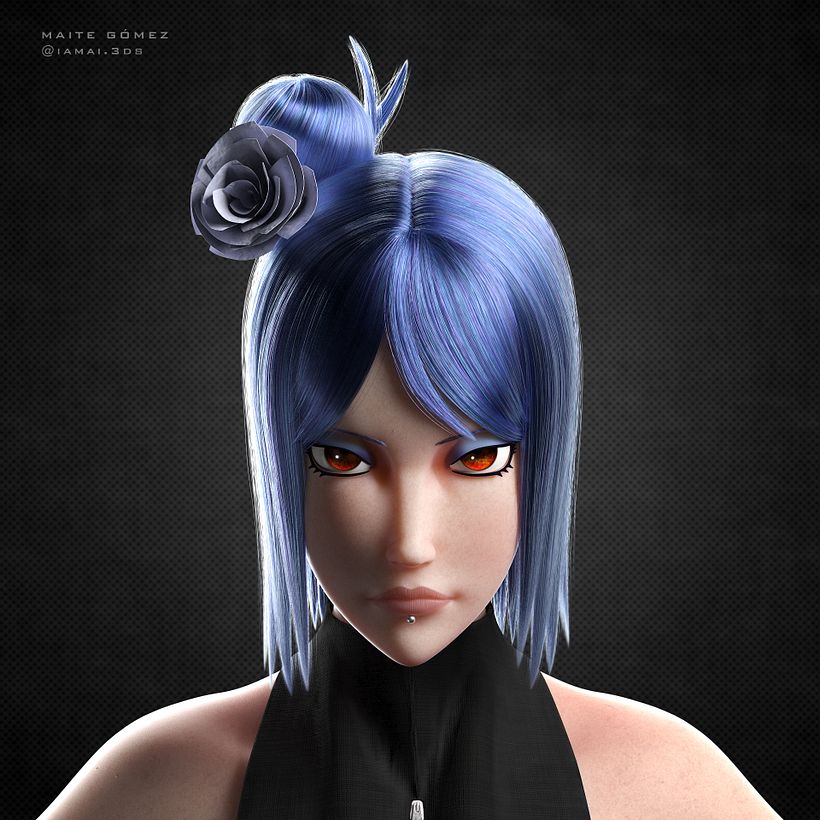 I've fixed Konan's skin and reworked some parts of the model.