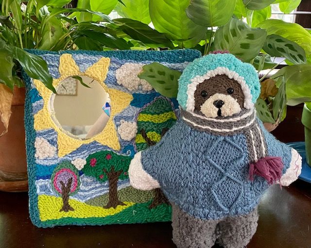 My project in Design and Embroidery of Dolls with Punch Needle  course 1