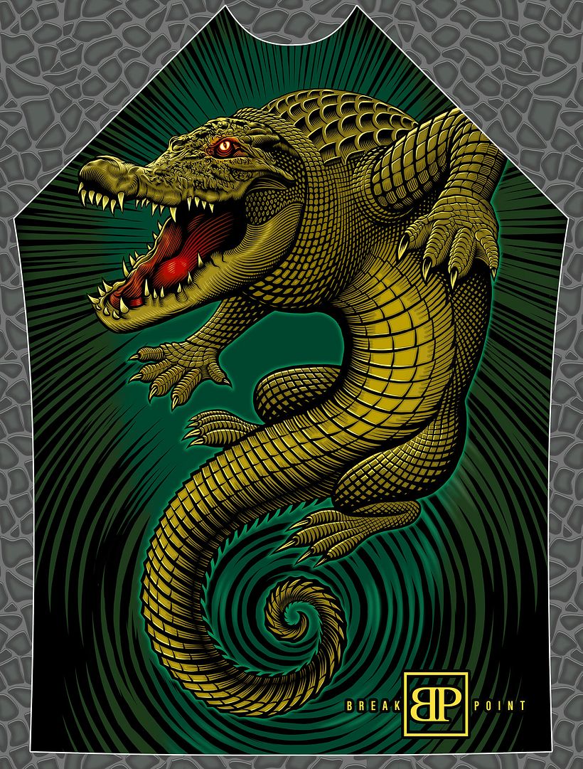 Break Point FC "Gator" rash guard illustration 9