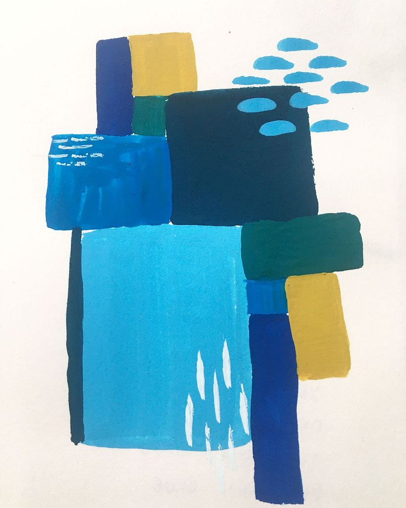 experimento de gouache