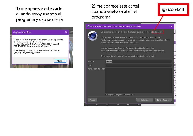 Error c4d R20.026 - ig7icd64.dll - se cierra 1