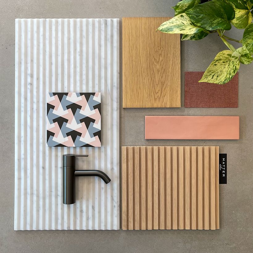 Moodboard opción 1 realizado con Matter Barcelona