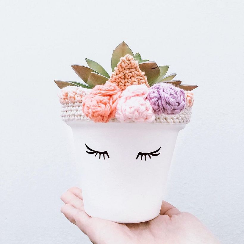 Funda para maceta por Esto es Luma.