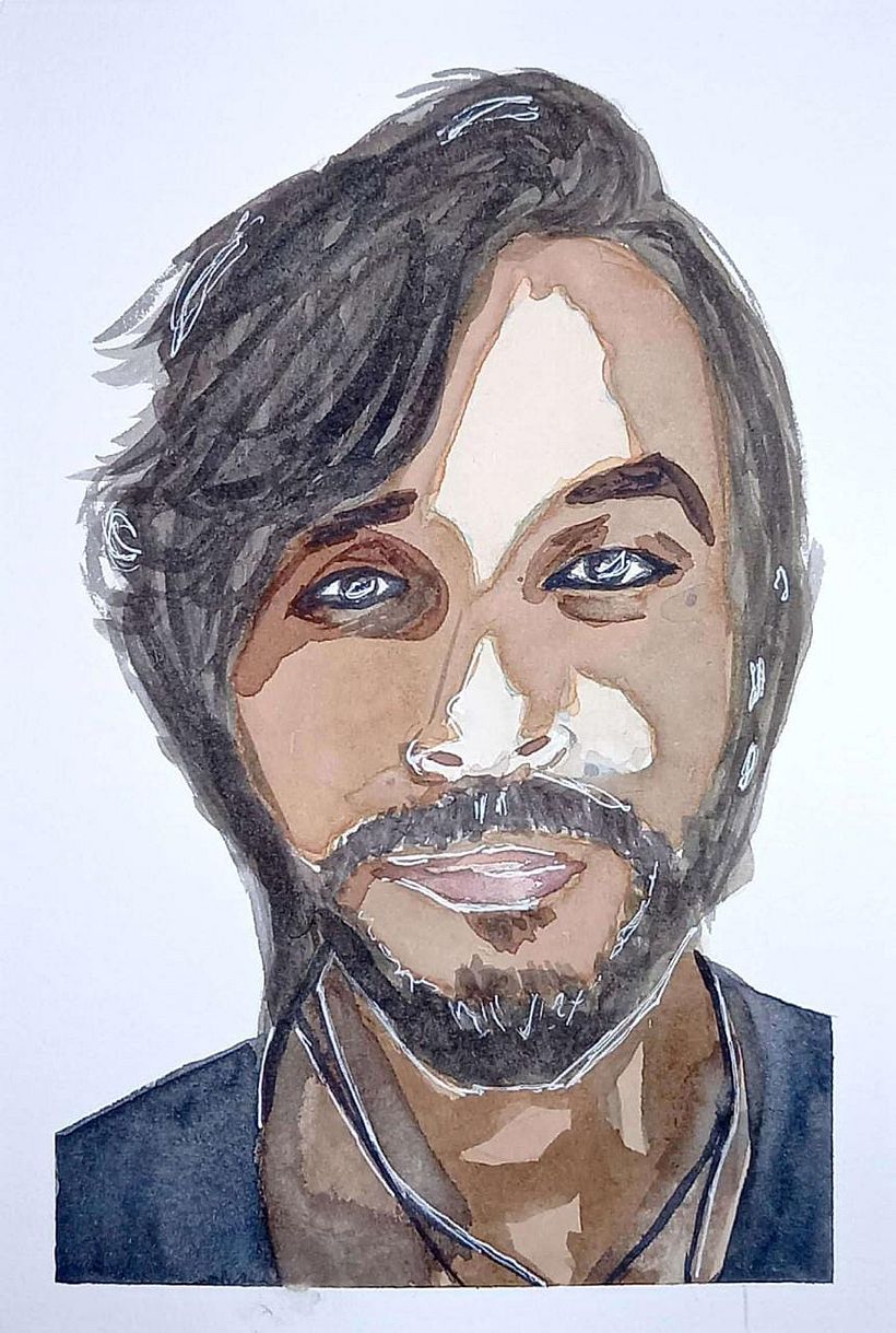 Meu projeto do curso: Retrato ilustrado em aquarela 4
