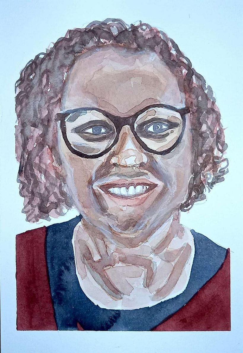 Meu projeto do curso: Retrato ilustrado em aquarela 6