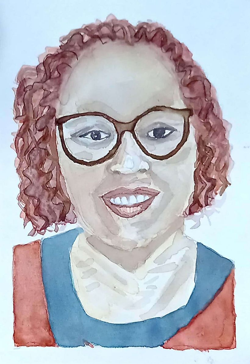 Meu projeto do curso: Retrato ilustrado em aquarela 11