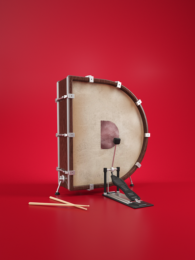 D as Drum