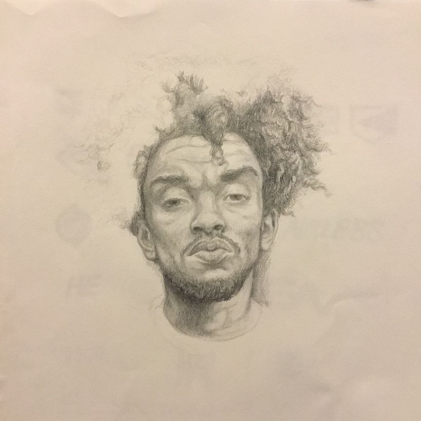 A sketch of one of my favorite hip-hop artists