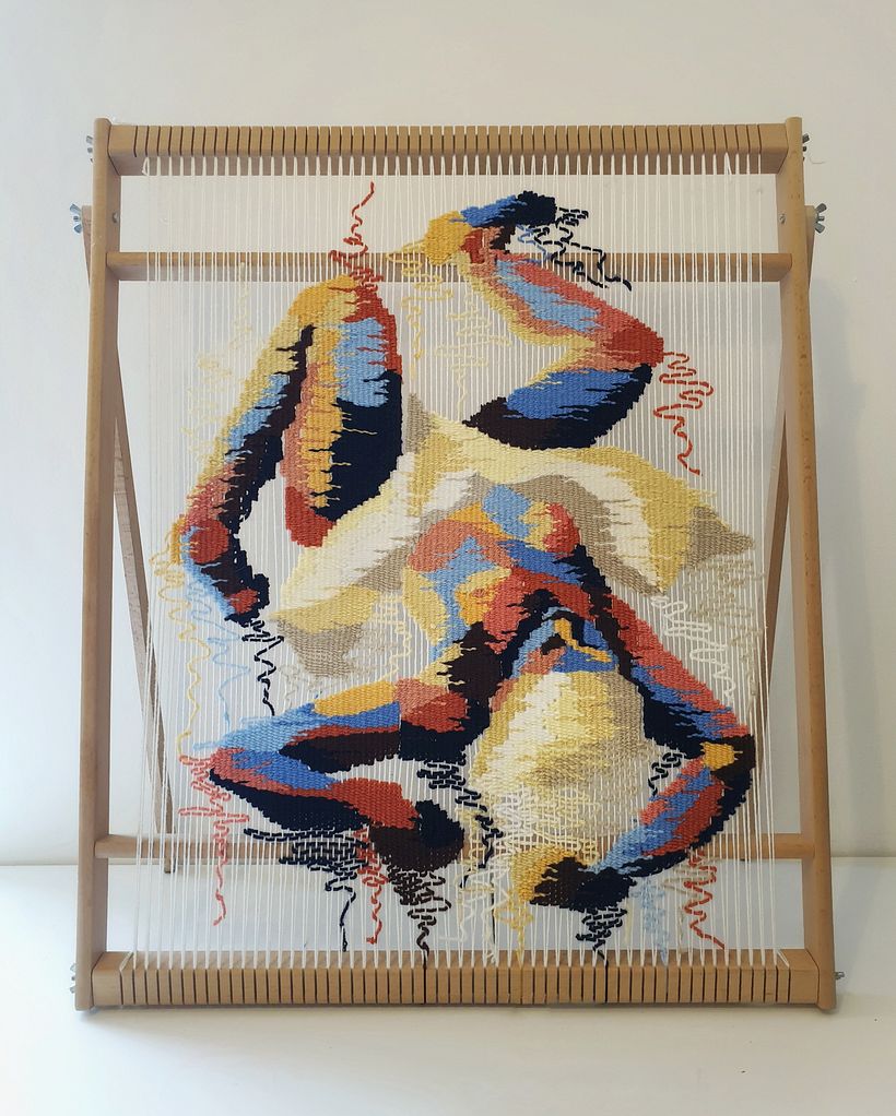 Woven Modern Tapestry Artists Textile Art Woven Tapestry Art - Main Image