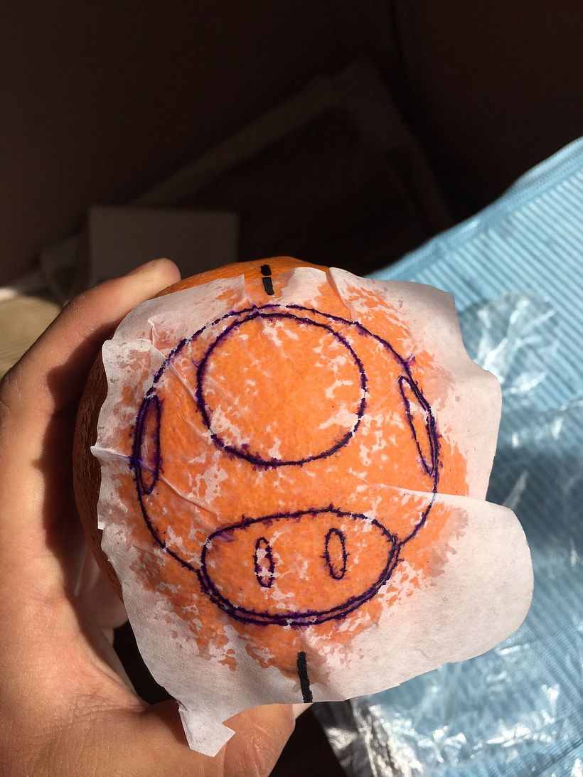 Ya puesto en la naranja
