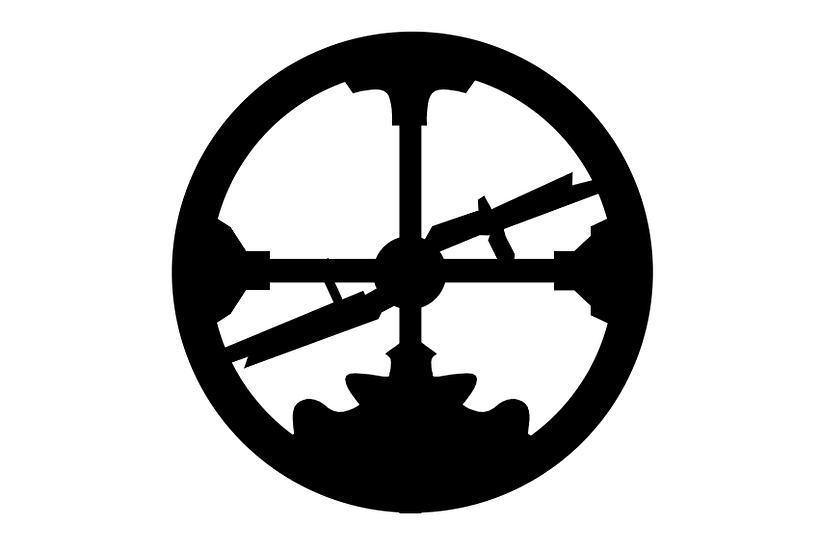 El logo de Roam Research remite a un antigua instrumento astronómico.