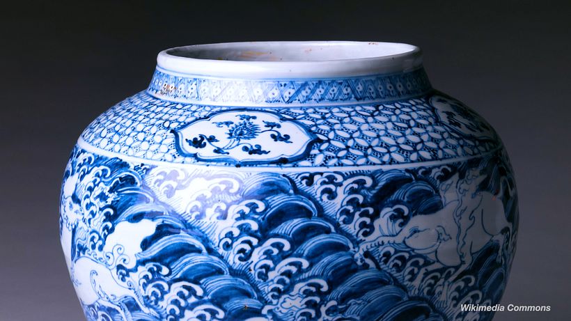 Jarrones de porcelana china.