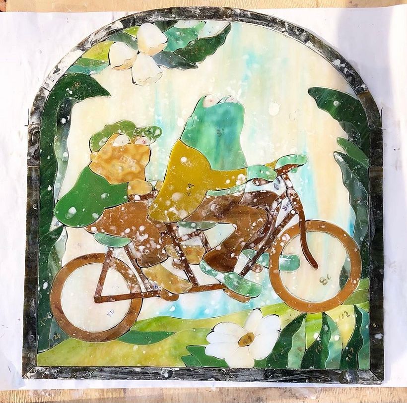 At the end of the grinding stage