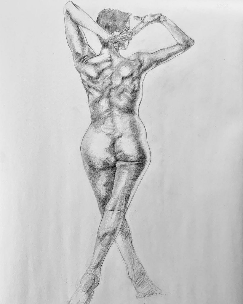 My project in Dynamic Figure Drawing course - Bildende Künste