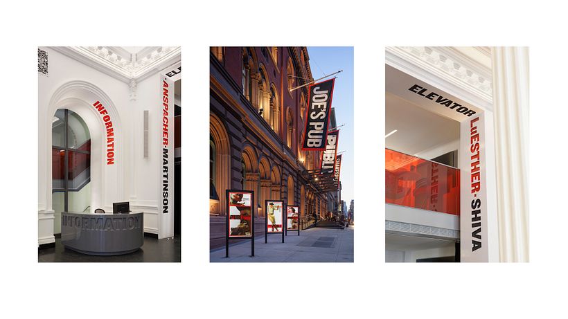 Examples of her environmental graphic design