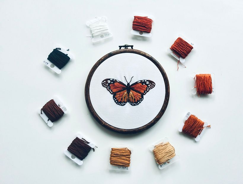 My project in Realistic Embroidery Techniques course 2