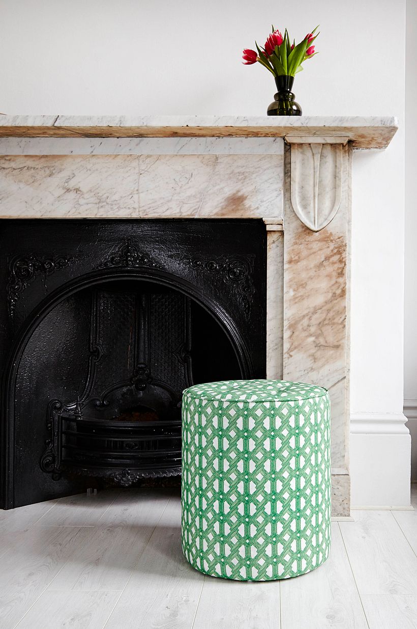 Aluro Green Pouffe