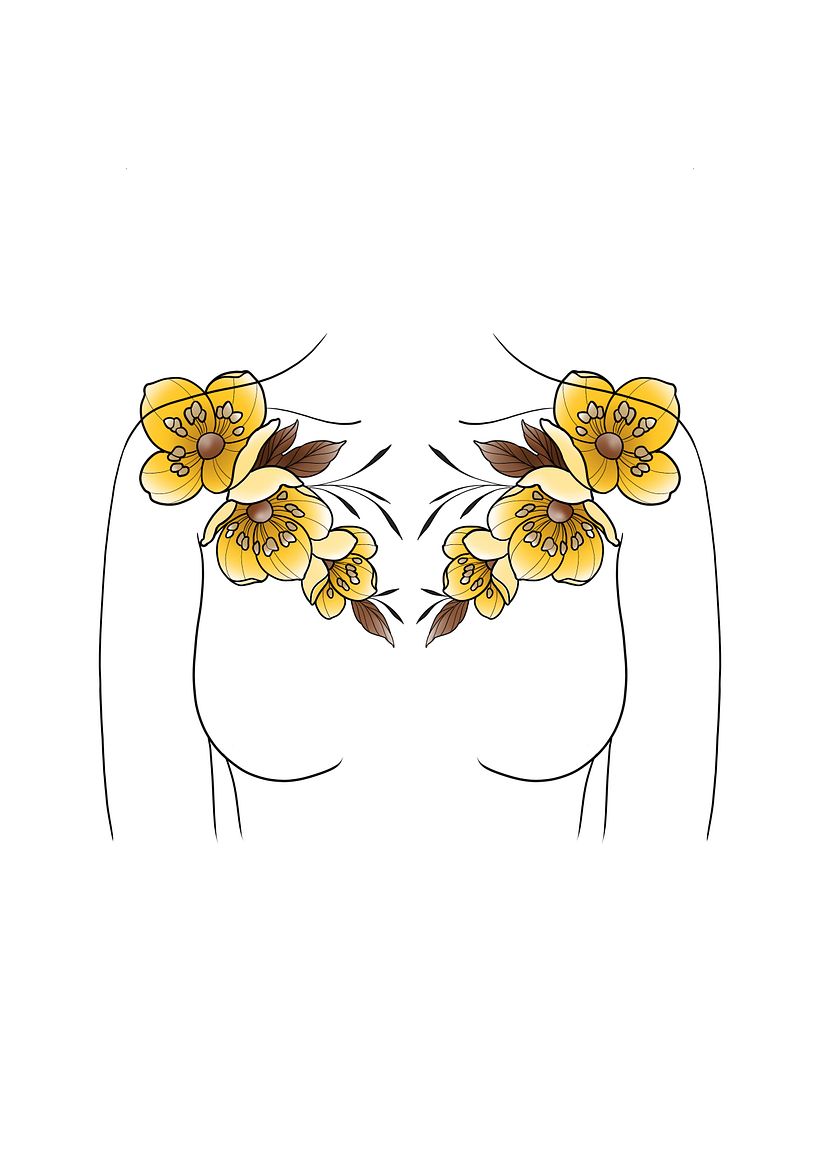 My final project - Botanical Chestpiece Design 1