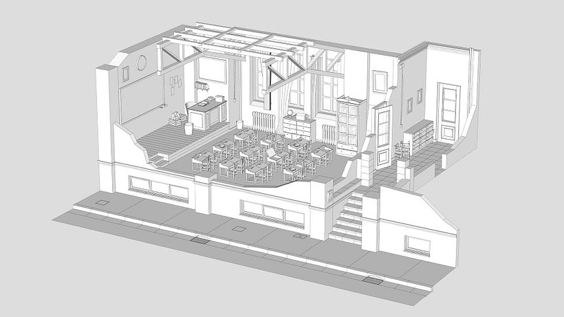 Vista general del modelo de SketchUp