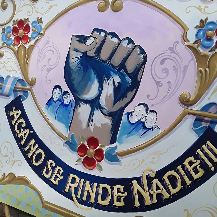 Fileteado por Barbi Fileteadora.