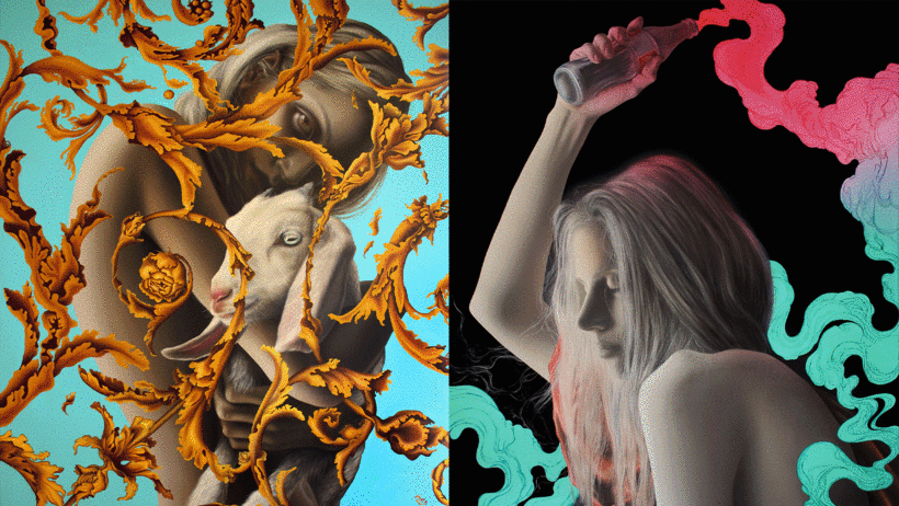 Award-winning Brazilian artist Pati Rigon creates highly realistic portraits of women.