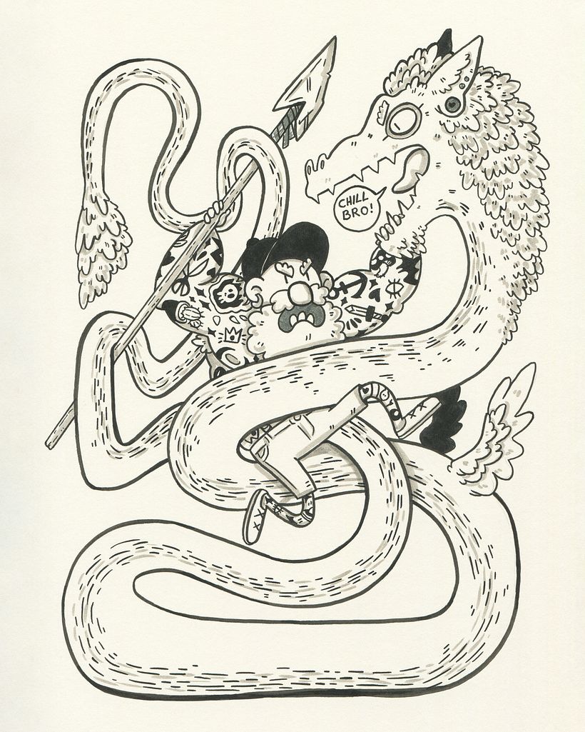 inktober prompt "knot"