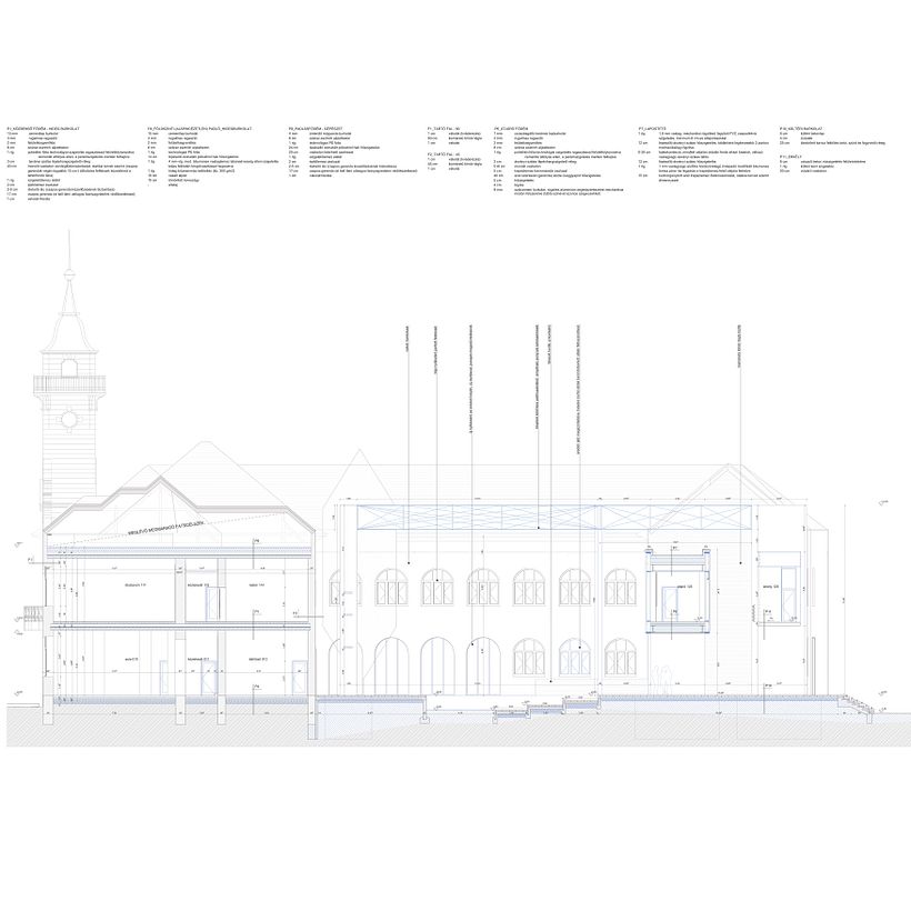 Section (new elements in blue)