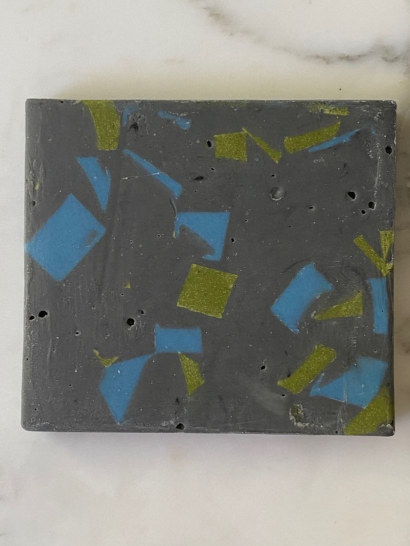 Charcoal + Blue Spirulina & Matcha Chip Terrazzo