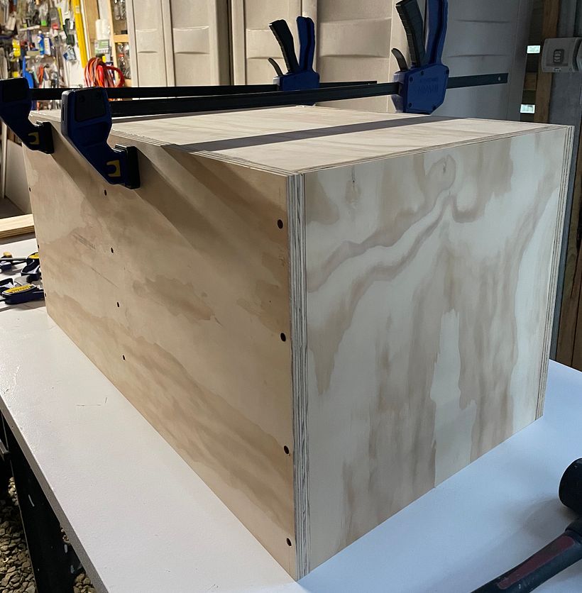Cut pieces presented before glueing.