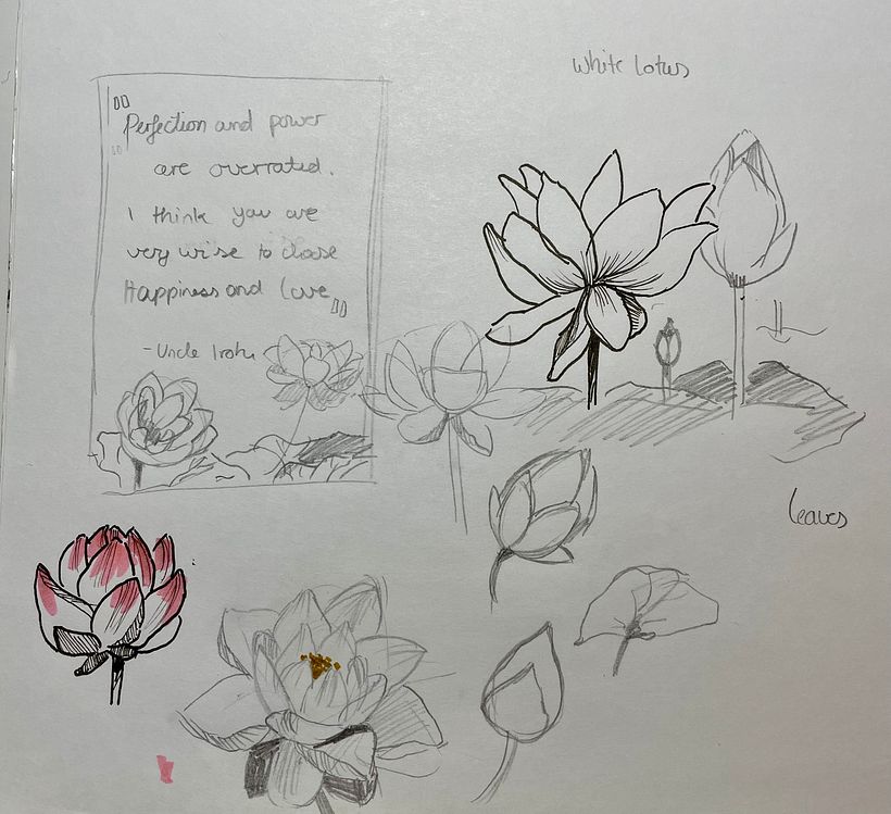 sketch for my cover page