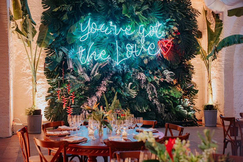 Wedding floral arrangements.