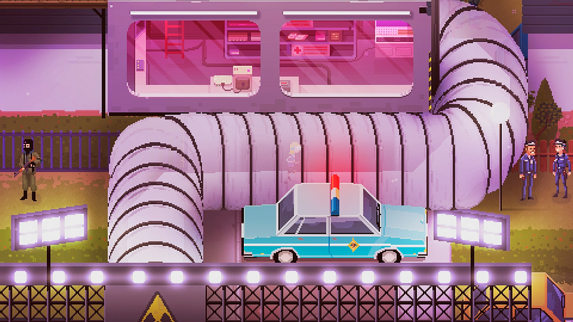 El primer trabajo de pixel art de Daniel fue para el videojuego Crossing Souls.