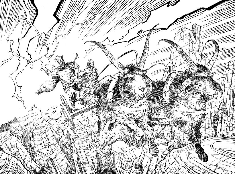 Double-page from 10 Lost Days