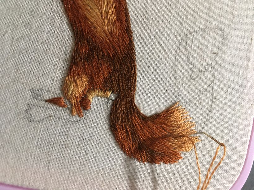 Mi Proyecto del curso: Bordado con needle painting: recrea la belleza de la vida salvaje 3