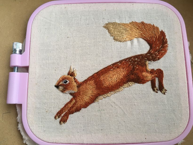 Mi Proyecto del curso: Bordado con needle painting: recrea la belleza de la vida salvaje 5
