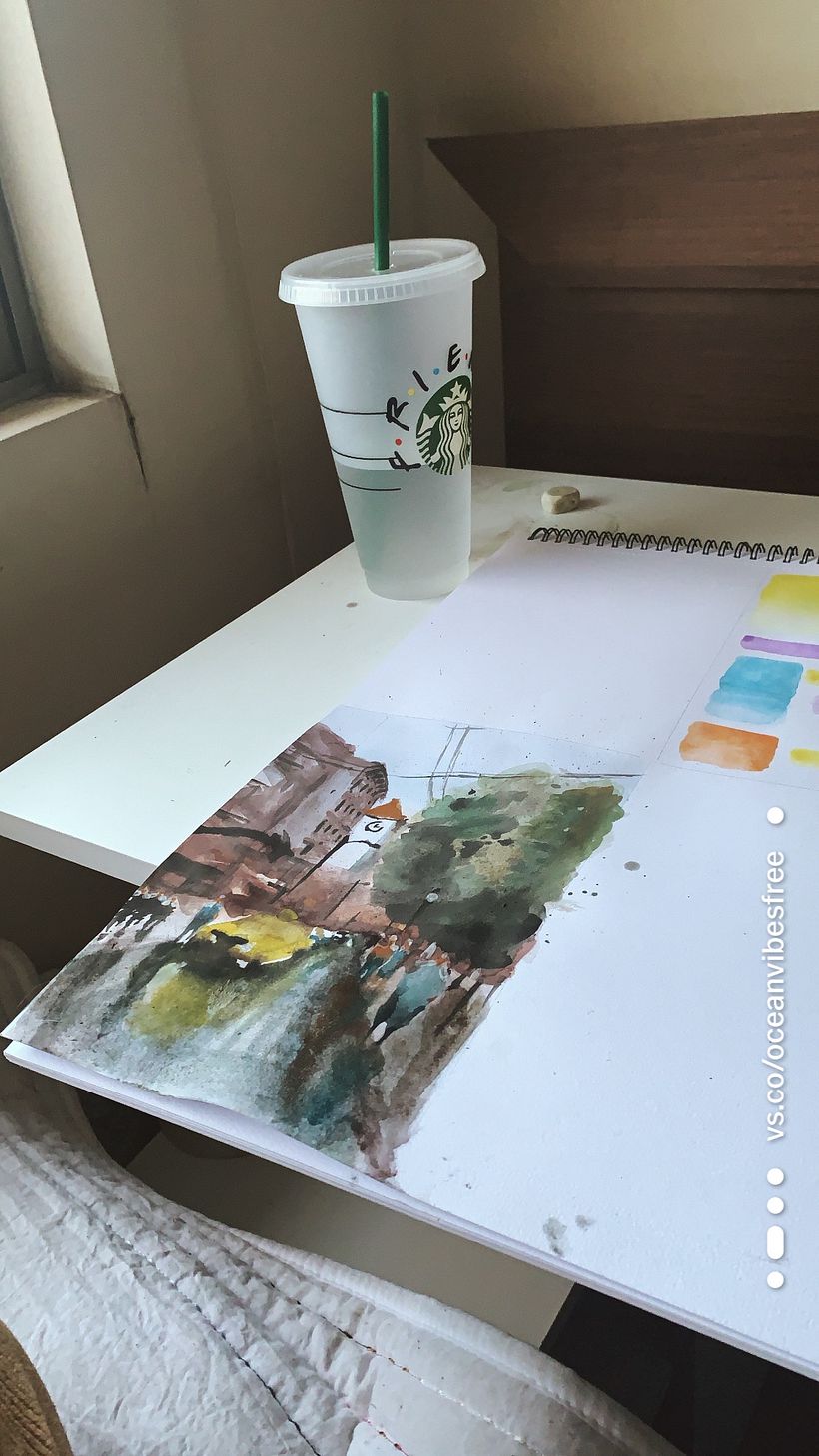 Mi Proyecto del curso: Paisajes urbanos en acuarela 4