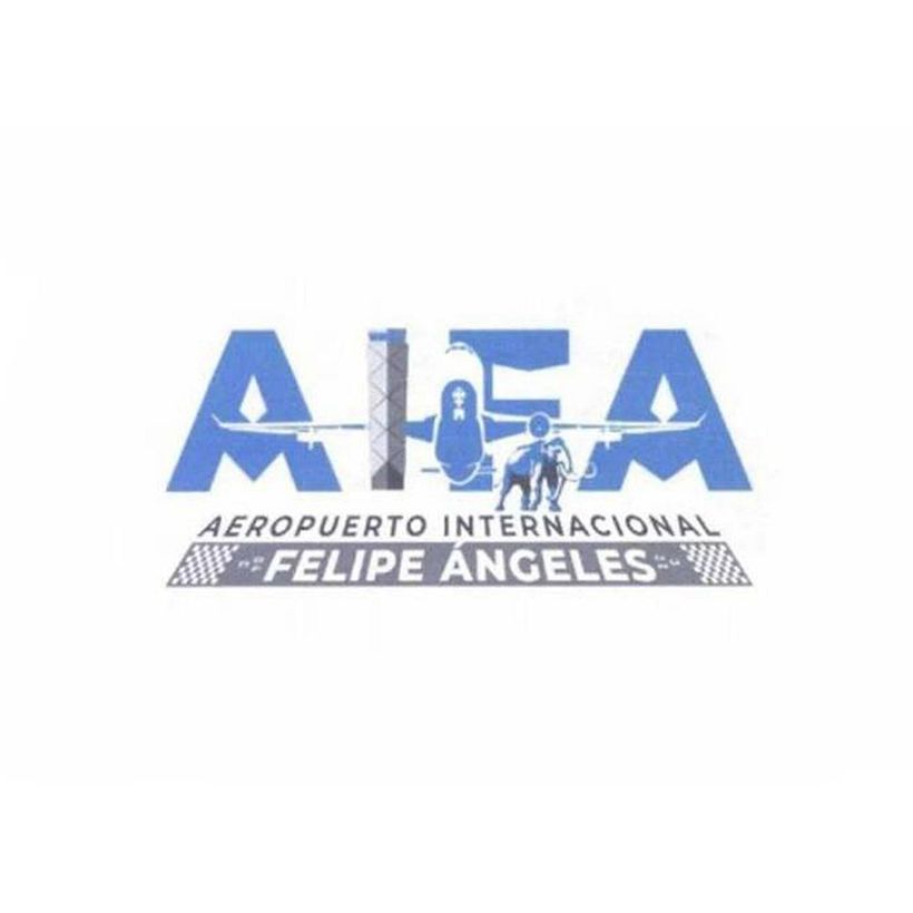 El polémico logo del AIFA que ha sido substituido por el nuevo diseño.