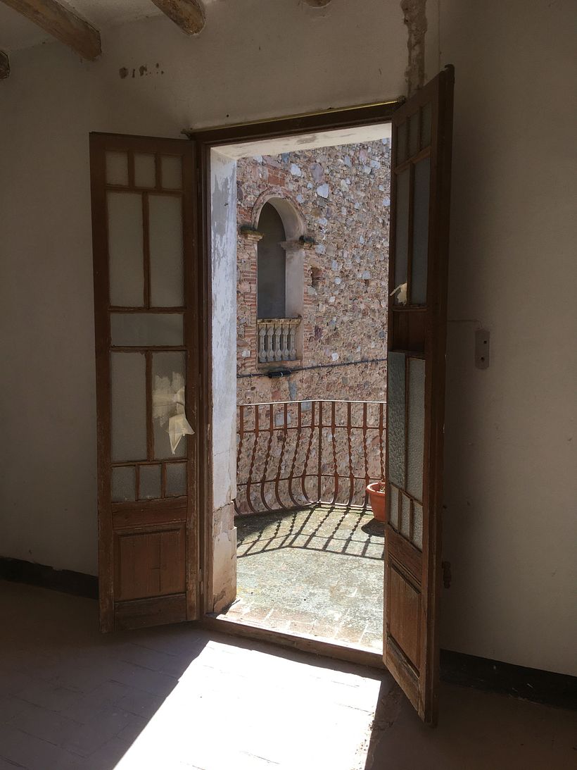 Oude slaapkamer in originele staat