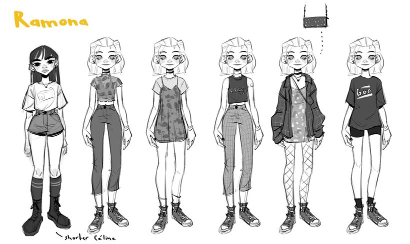 Outfit sketches 