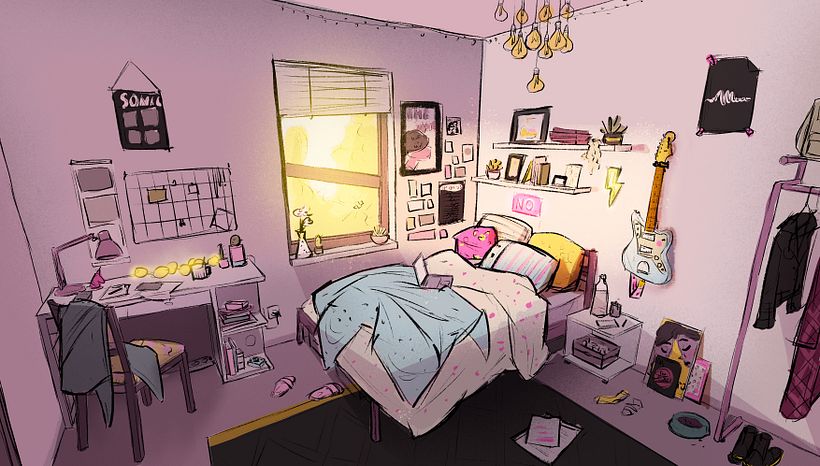 This is the room if we imagine that Ramona was a bit messier. 