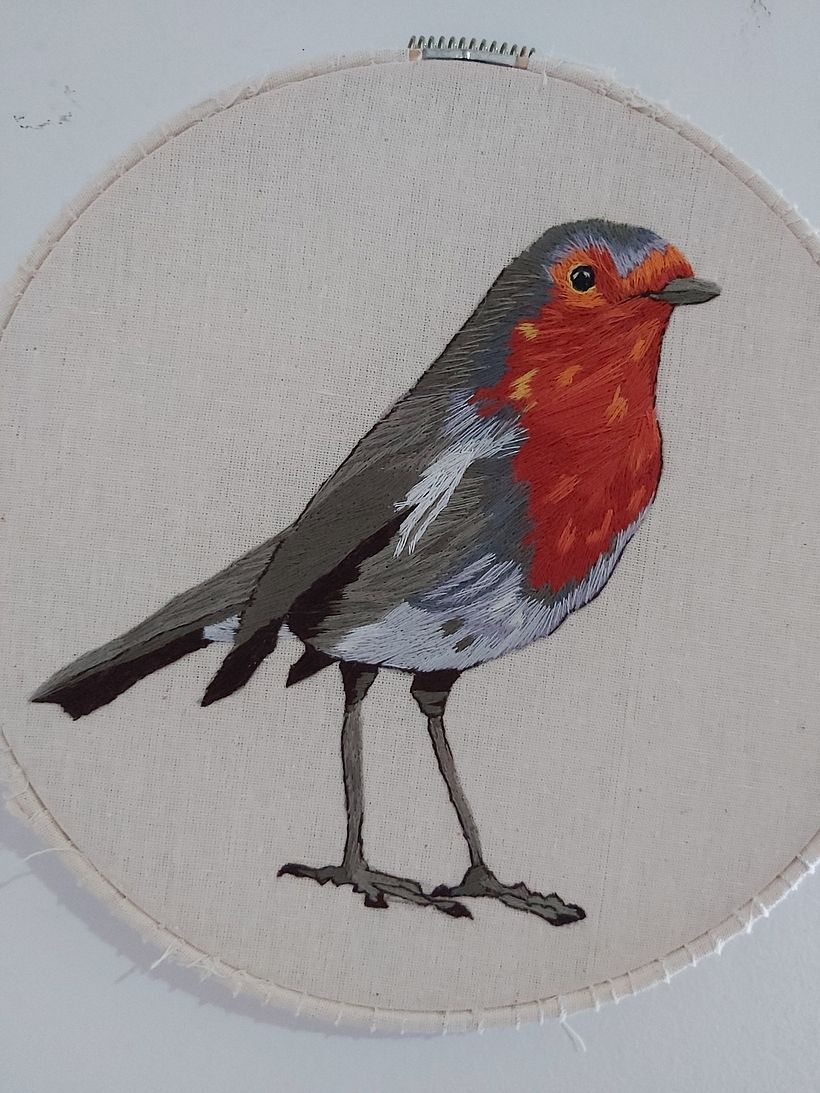 Mi Proyecto del curso: Pintar con hilo: técnicas de ilustración textil 3